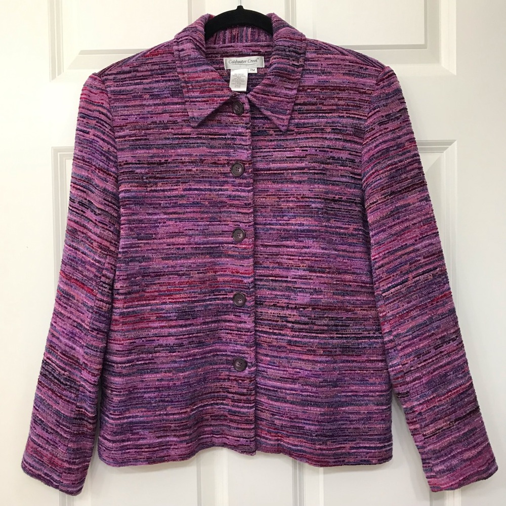 Coldwater Creek Blazer Shacket Ladies Medium Petite PM